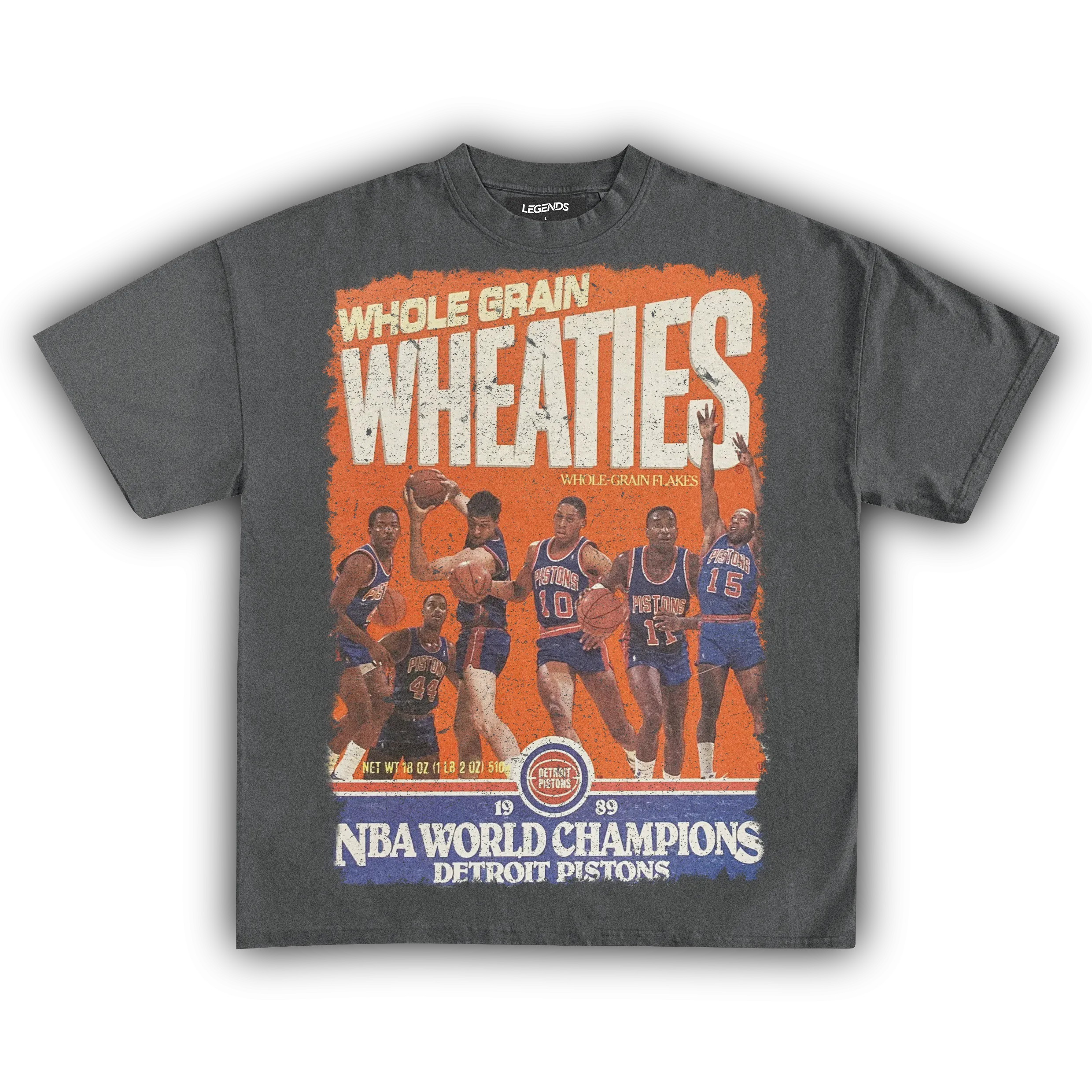 WHEATIES DETROIT PISTONS 1989 VINTAGE TEE