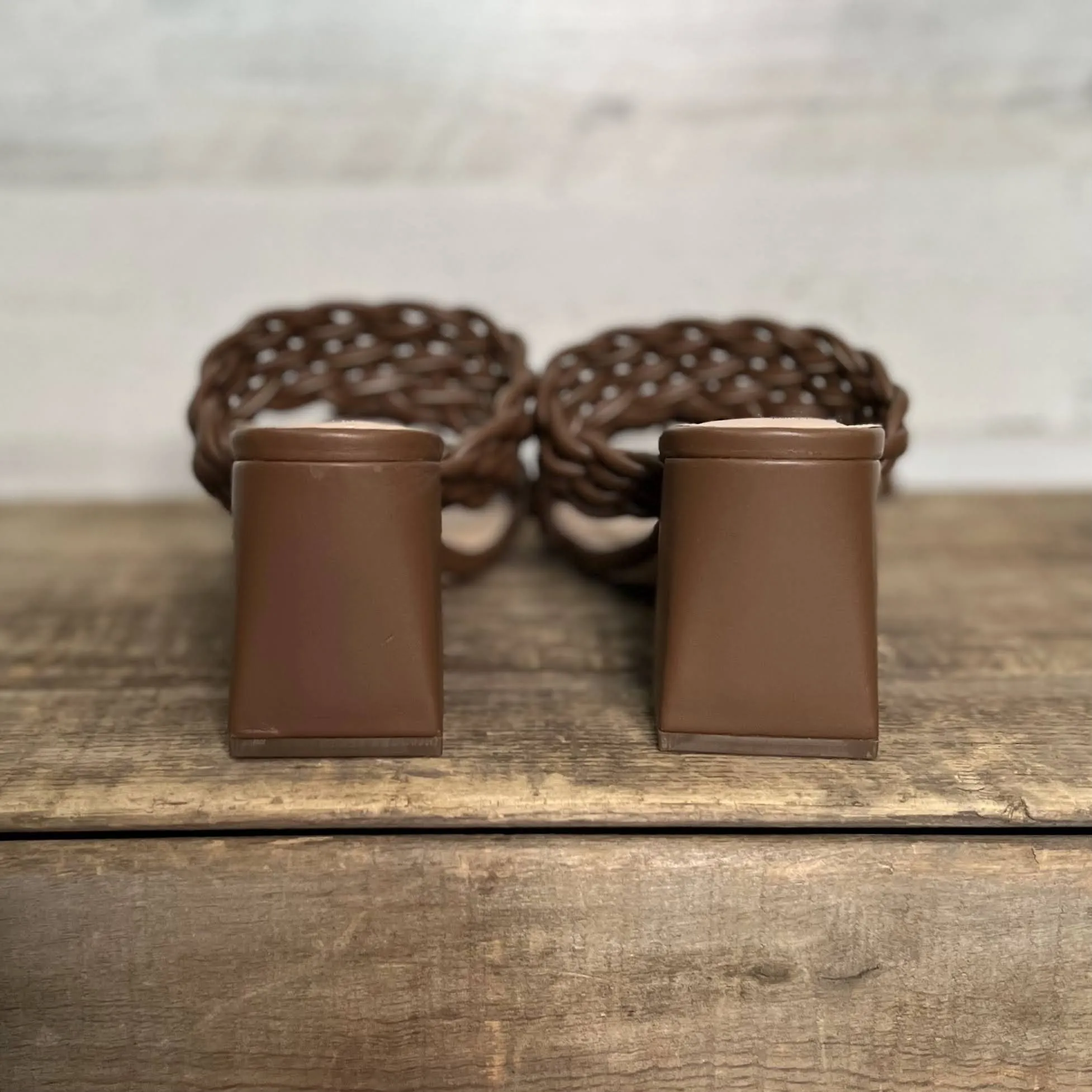 Wicker Heel Brown