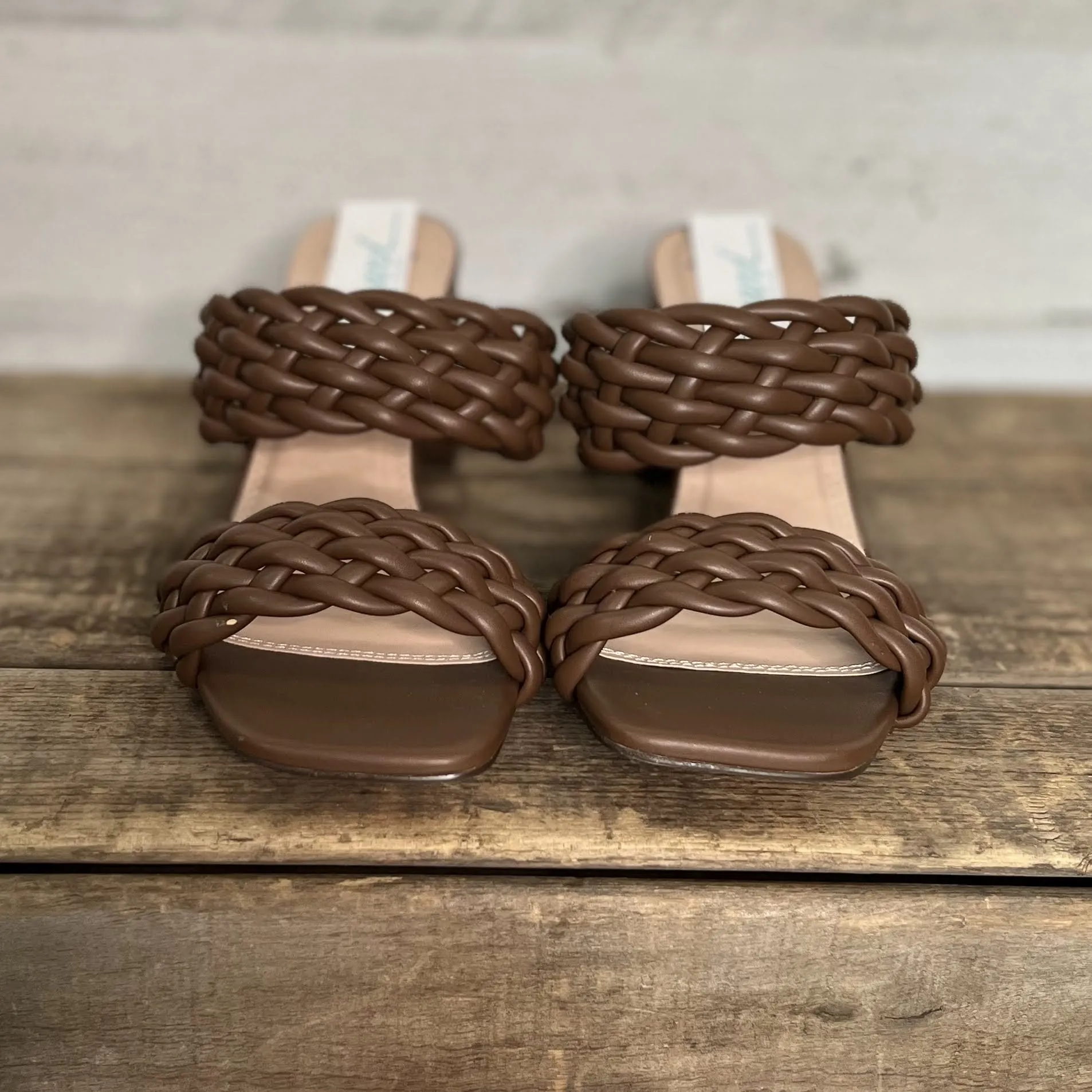 Wicker Heel Brown