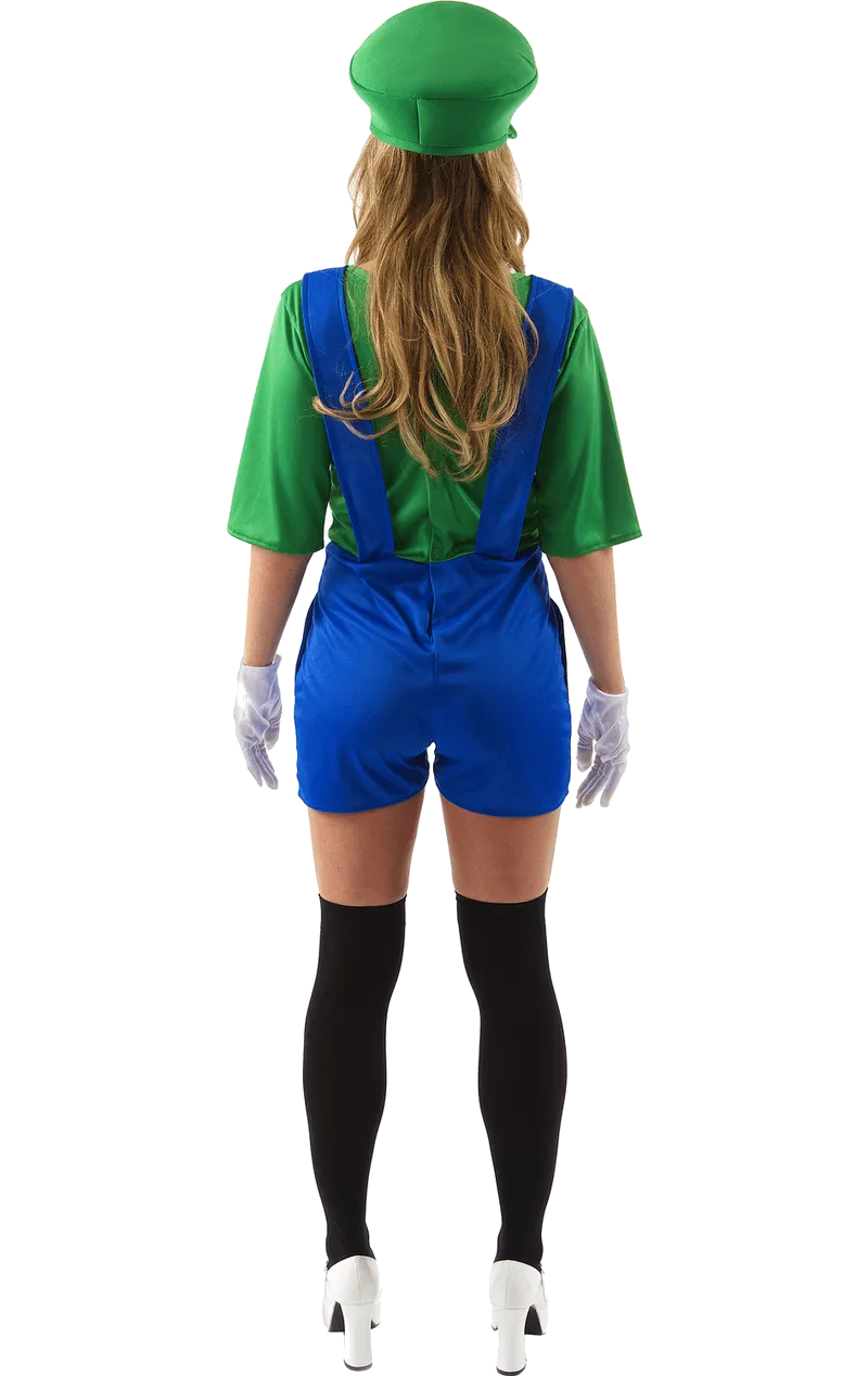 Womens Luigi Super Mario Costume