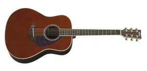Yamaha LL6ARE DT Original Jumbo 6-String RH Acoustic Electric Guitar with Gig Bag-Dark Tinted