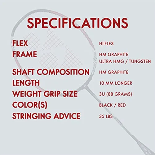 YONEX Voltric 0.7 DG Slim Tri Voltage System Graphite Badminton Racquet (Navy Blue , 35 Lbs Tension, Slim Shaft)
