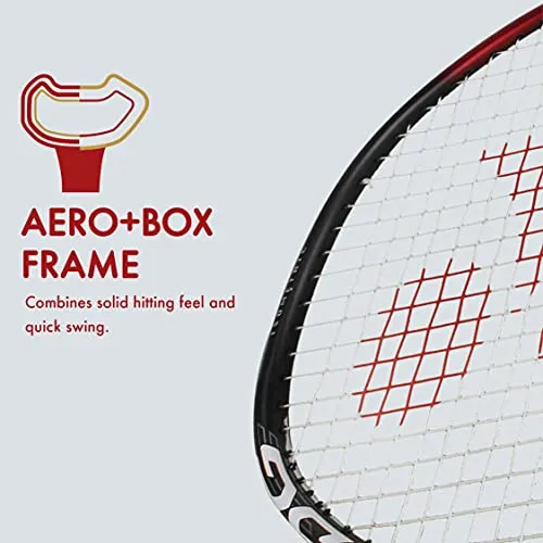 YONEX Voltric 0.7 DG Slim Tri Voltage System Graphite Badminton Racquet (Navy Blue , 35 Lbs Tension, Slim Shaft)