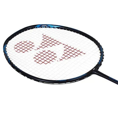 YONEX VOLTRIC 0.7DG Badminton Racquet (Navy Blue, Graphite, 35 lbs. Tension) & Mavis 350 Green Cap Nylon Shuttlecock (Yellow)