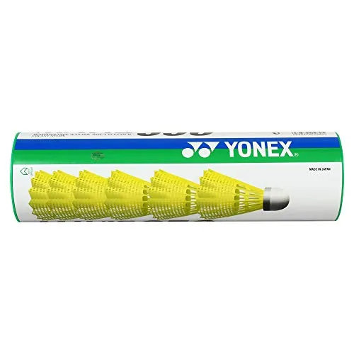 YONEX VOLTRIC 0.7DG Badminton Racquet (Navy Blue, Graphite, 35 lbs. Tension) & Mavis 350 Green Cap Nylon Shuttlecock (Yellow)