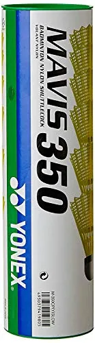YONEX VOLTRIC 0.7DG Badminton Racquet (Navy Blue, Graphite, 35 lbs. Tension) & Mavis 350 Green Cap Nylon Shuttlecock (Yellow)