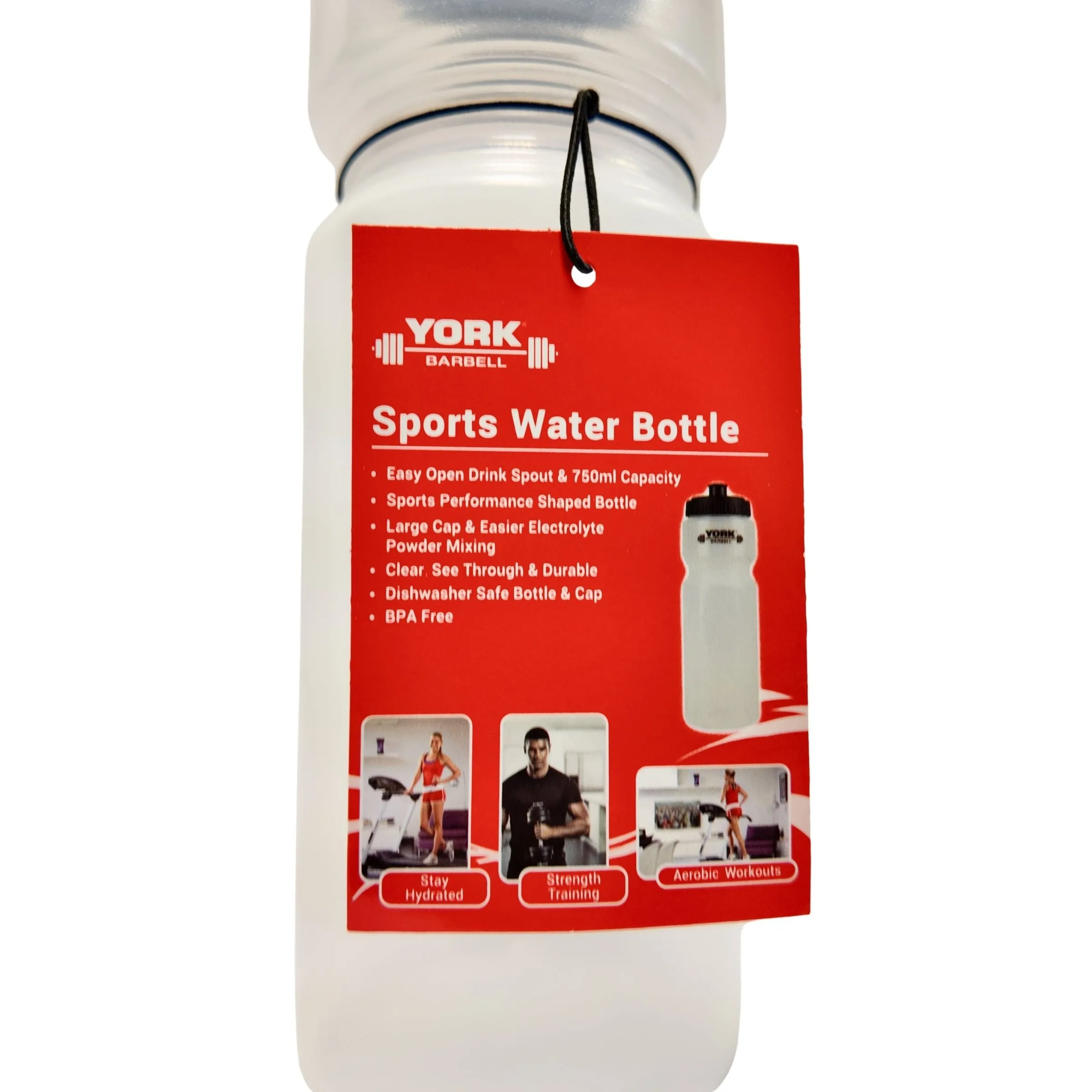 York Barbell Sports Water Bottle 750ml