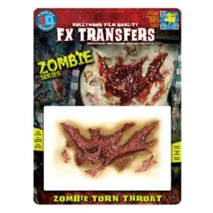Zombie Torn Throat 3D FX Transfer - Medium